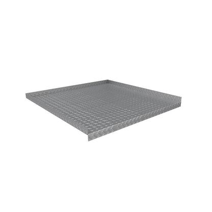 Intermediate durbar landing plate 900 x 900mm 3 up 1 down Pattern 1 checker plate