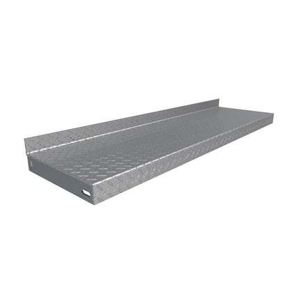 Galvanised durbar stair tread 900 x 265 x 4.5mm Pattern 1 anti-slip checker plate