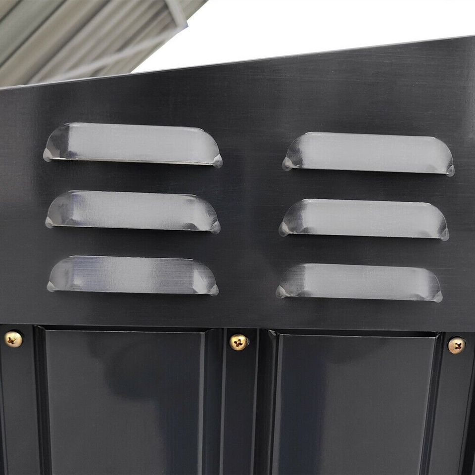 Metal Bike Shed – Heavy Duty Galvanised Steel Bike Storage - Rackerman