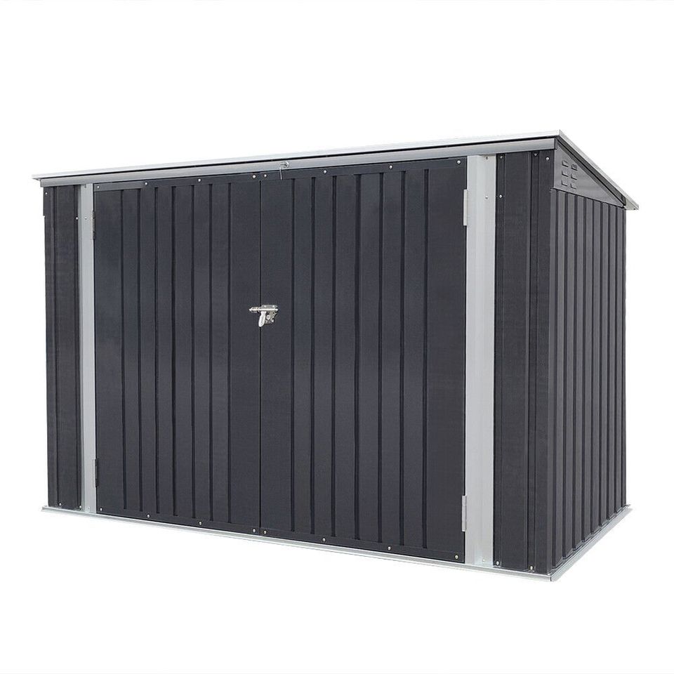 Metal Bike Shed – Heavy Duty Galvanised Steel Bike Storage - Rackerman