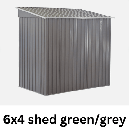 Metal Garden Shed – Heavy Duty Galvanised Steel Shed with Floor, Outdoor Garden Storage & Workshop Building, Apex & Pent Roof - Rackerman