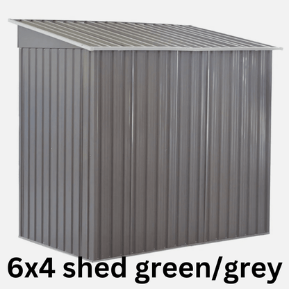 Metal Garden Shed – Heavy Duty Galvanised Steel Shed with Floor, Outdoor Garden Storage & Workshop Building, Apex & Pent Roof - Rackerman