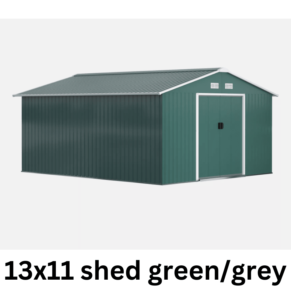 Metal Garden Shed | Heavy Duty Outdoor Storage & Workshop Building - Rackerman