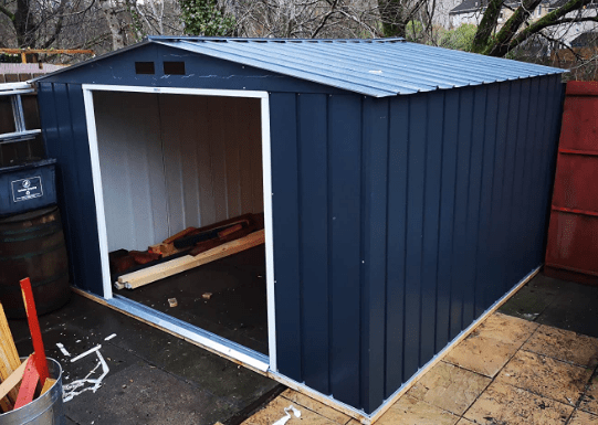 Metal Garden Shed | Heavy Duty Outdoor Storage & Workshop Building - Rackerman