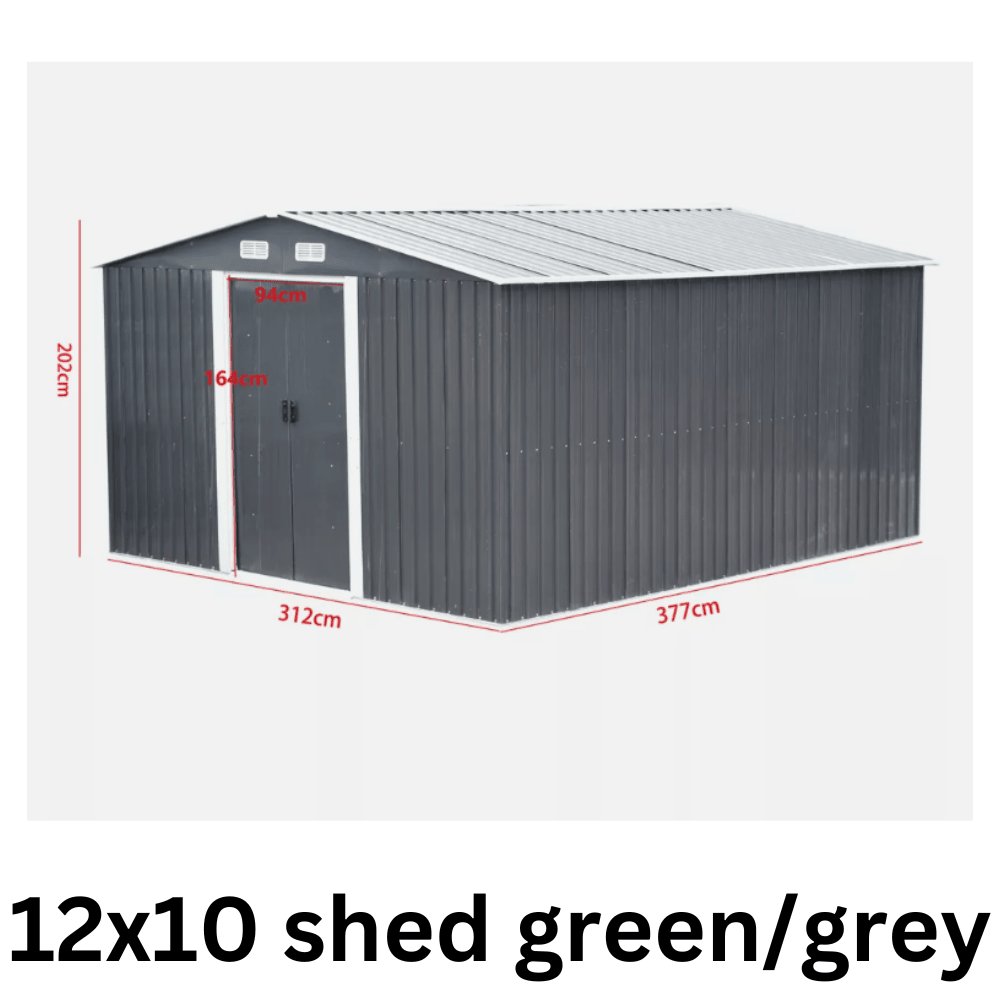 Metal Garden Shed | Heavy Duty Outdoor Storage & Workshop Building - Rackerman