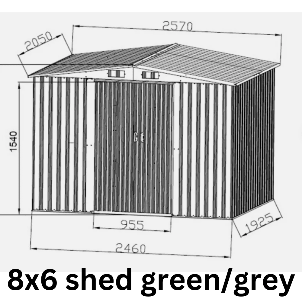 Metal Garden Shed | Heavy Duty Outdoor Storage & Workshop Building - Rackerman