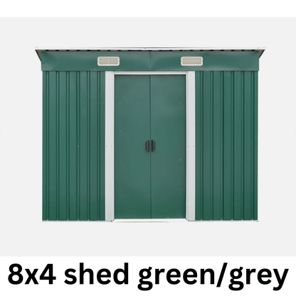 Metal Garden Shed | Heavy Duty Outdoor Storage & Workshop Building - Rackerman