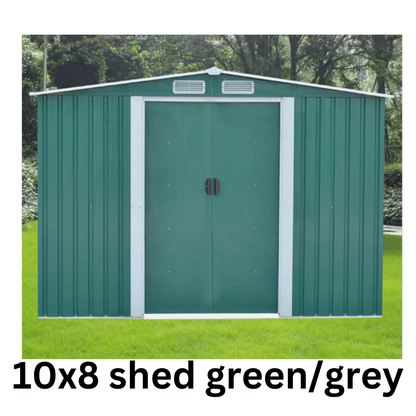 Metal Garden Shed | Heavy Duty Outdoor Storage & Workshop Building - Rackerman