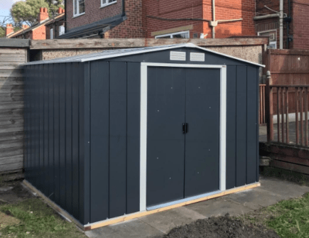 Metal Garden Shed | Heavy Duty Outdoor Storage & Workshop Building - Rackerman