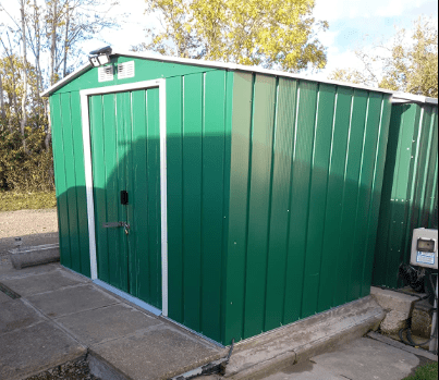 Metal Garden Shed | Heavy Duty Outdoor Storage & Workshop Building - Rackerman