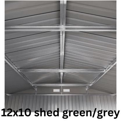Metal Garden Shed | Heavy Duty Outdoor Storage & Workshop Building - Rackerman