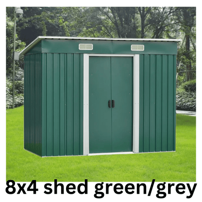Metal Garden Shed | Heavy Duty Outdoor Storage & Workshop Building - Rackerman
