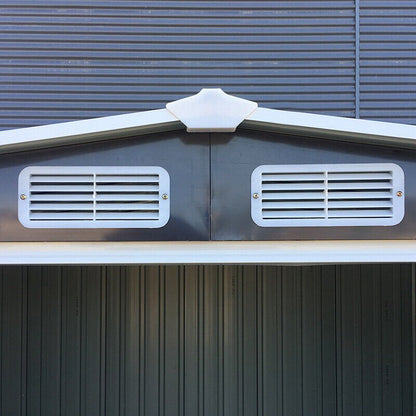 Metal Garden Shed | Heavy Duty Outdoor Storage & Workshop Building - Rackerman