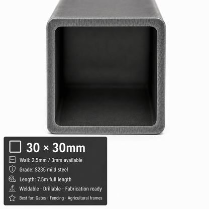 Mild Steel Box Section 7.5m – S235 Square Hollow Section - Rackerman