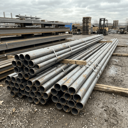 Mild Steel Circular Hollow Section CHS – S235, 7.5m Lengths & Cut to Size, Round Steel Tube for Columns, Posts, Handrails & Fabrication - Rackerman
