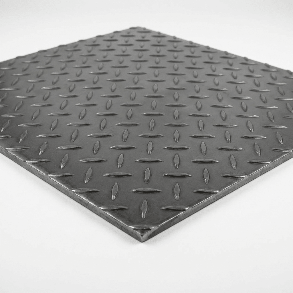 Mild Steel Durbar Checker Plate & Tread Plate – S275 Chequer Plate, 8x4 & 2m x 1m, 3mm to 10mm, Anti-Slip Steel Floor Plate for Stairs & Ramps - Rackerman