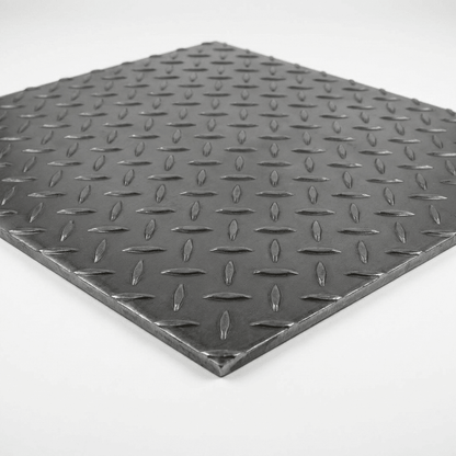Mild Steel Durbar Checker Plate & Tread Plate – S275 Chequer Plate, 8x4 & 2m x 1m, 3mm to 10mm, Anti-Slip Steel Floor Plate for Stairs & Ramps - Rackerman