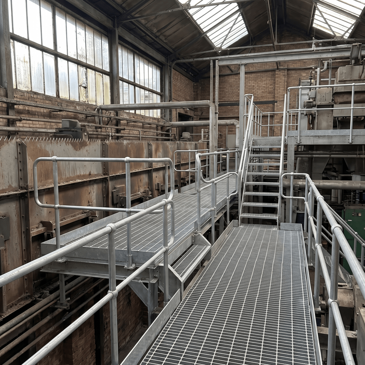 Open Steel Flooring — Galvanised & Mild Steel Grating Panels - Rackerman