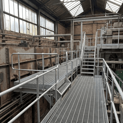 Open Steel Flooring — Galvanised & Mild Steel Grating Panels - Rackerman