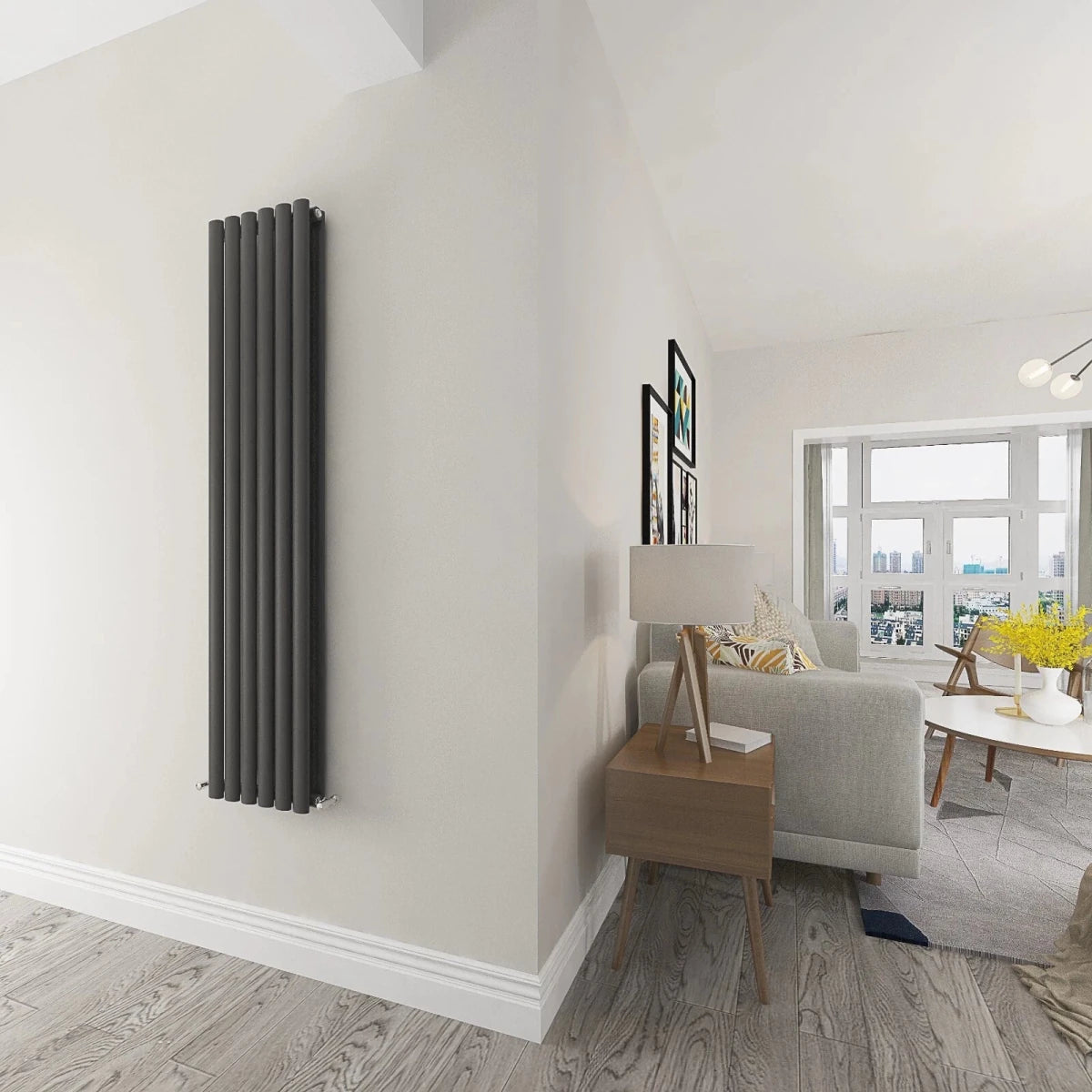 Oval Column Radiator – Designer Vertical & Horizontal (Anthracite, Black, White) - Rackerman