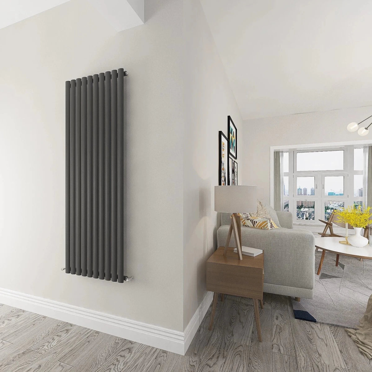 Oval Column Radiator – Designer Vertical & Horizontal (Anthracite, Black, White) - Rackerman