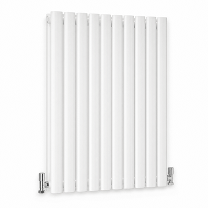 Oval Column Radiators — Designer Vertical & Horizontal, Oval Panel Profile, Anthracite, Black & White Central Heating Radiators - Rackerman