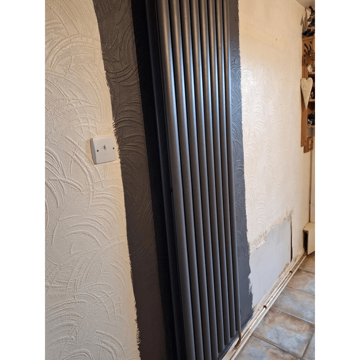 Oval Column Radiators — Designer Vertical & Horizontal, Oval Panel Profile, Anthracite, Black & White Central Heating Radiators - Rackerman