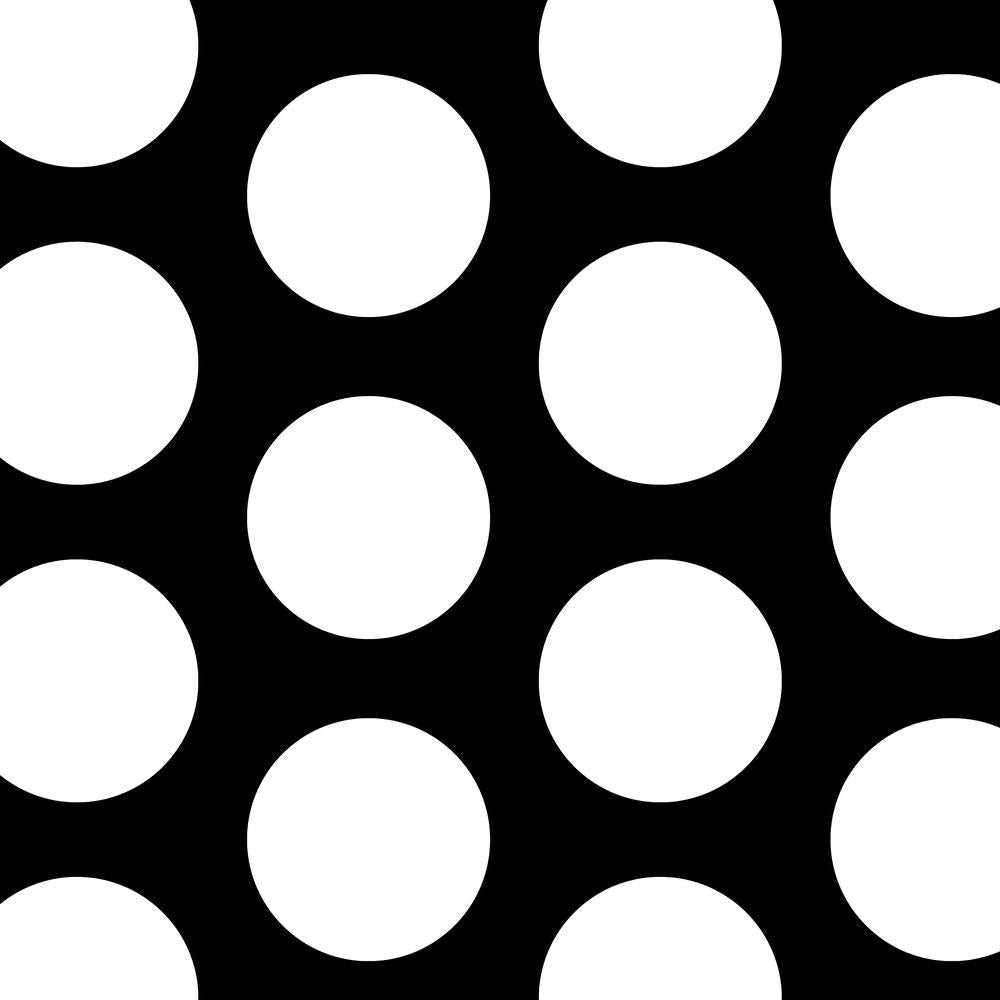 Close crop of perforated steel sheet hole pitch spacing