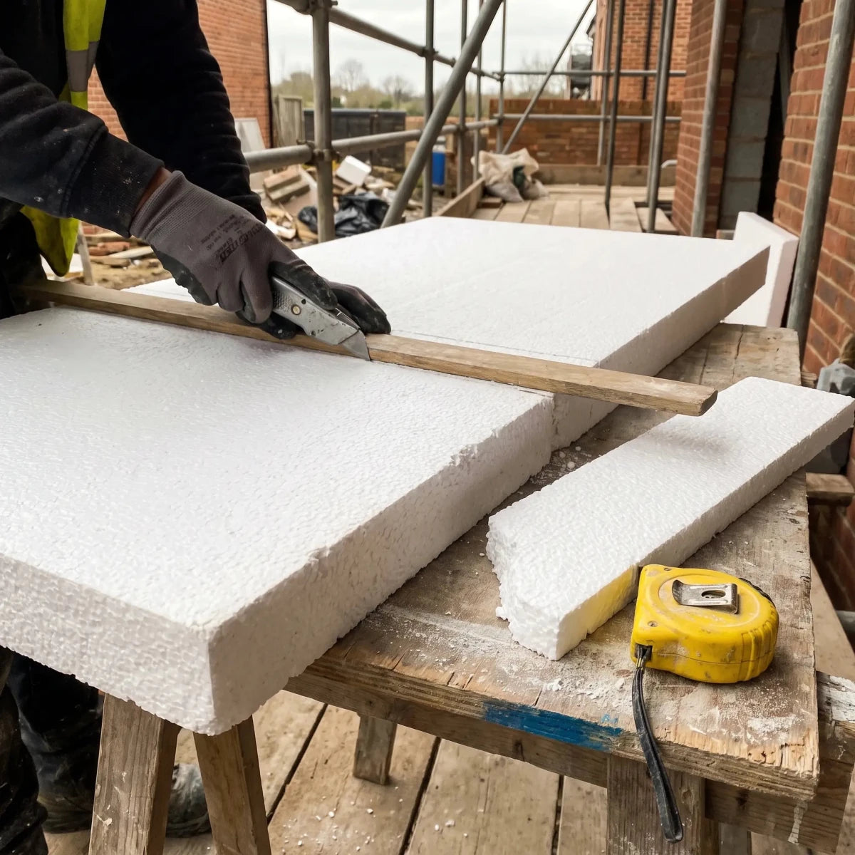 Rigid polystyrene insulation boards EPS70 - low-cost floor, wall and roof insulation UK