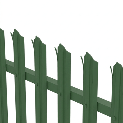 Powder-Coated Palisade Fencing – Green & Black Steel Security Fence (1.8m–3.0m) - Rackerman
