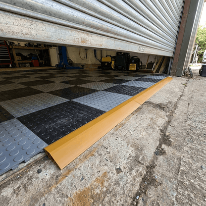 Ramp Edges for Interlocking Garage Floor Tiles - Rackerman