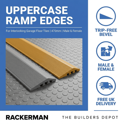 Ramp Edges for Interlocking Garage Floor Tiles - Rackerman