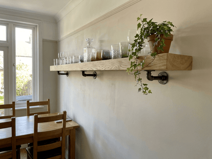 Reclaimed Scaffold Board Shelves – Rustic Wall Shelving, Cut to Size - Rackerman
