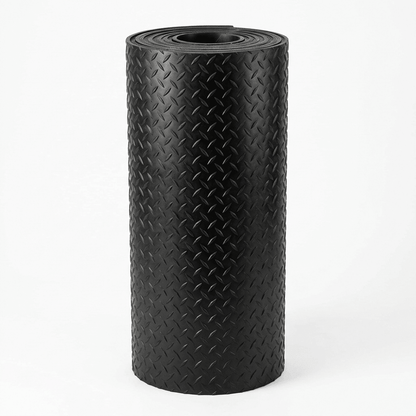 Rubber Garage Flooring – 1.5m Wide Heavy-Duty Roll | Checker, 5-Bar, Coin & Smooth, 3mm & 5mm, Cut to Length, Non-Slip Rubber Matting - Rackerman