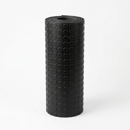 Rubber Garage Flooring – 1.5m Wide Heavy-Duty Roll | Checker, 5-Bar, Coin & Smooth, 3mm & 5mm, Cut to Length, Non-Slip Rubber Matting - Rackerman