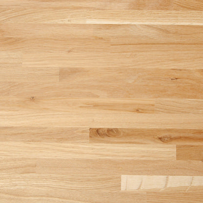 Solid oak worktop wood grain detail