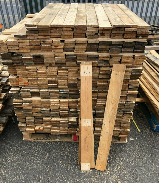20 x Reclaimed Pallet Boards - 2m² Rustic Wood Planks