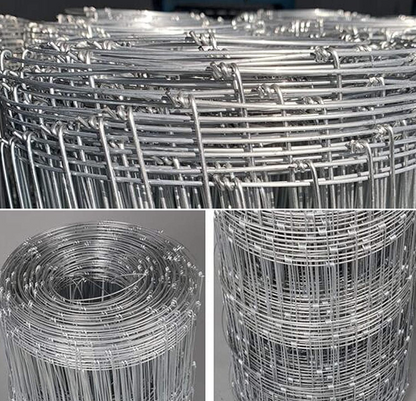 Heavy Duty Stock Fencing Roll – Galvanised Hinge‐Joint Wire Mesh