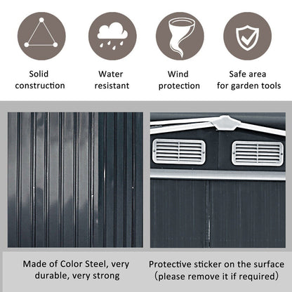 Metal Garden Shed | Heavy Duty Outdoor Storage & Workshop Building