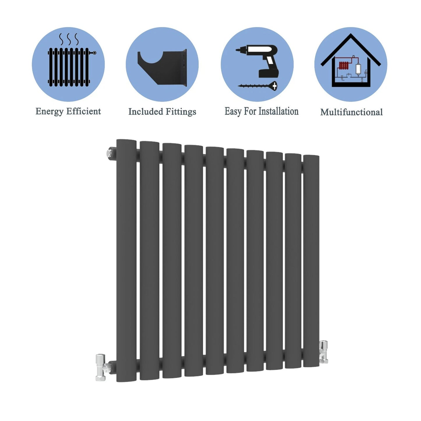 Designer Oval Column Radiator UK | Horizontal + Vertical