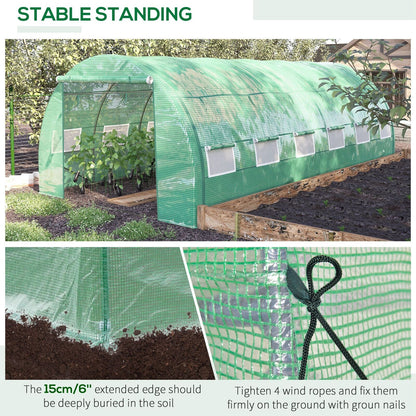 Polytunnel Greenhouse Multiple Sizes
