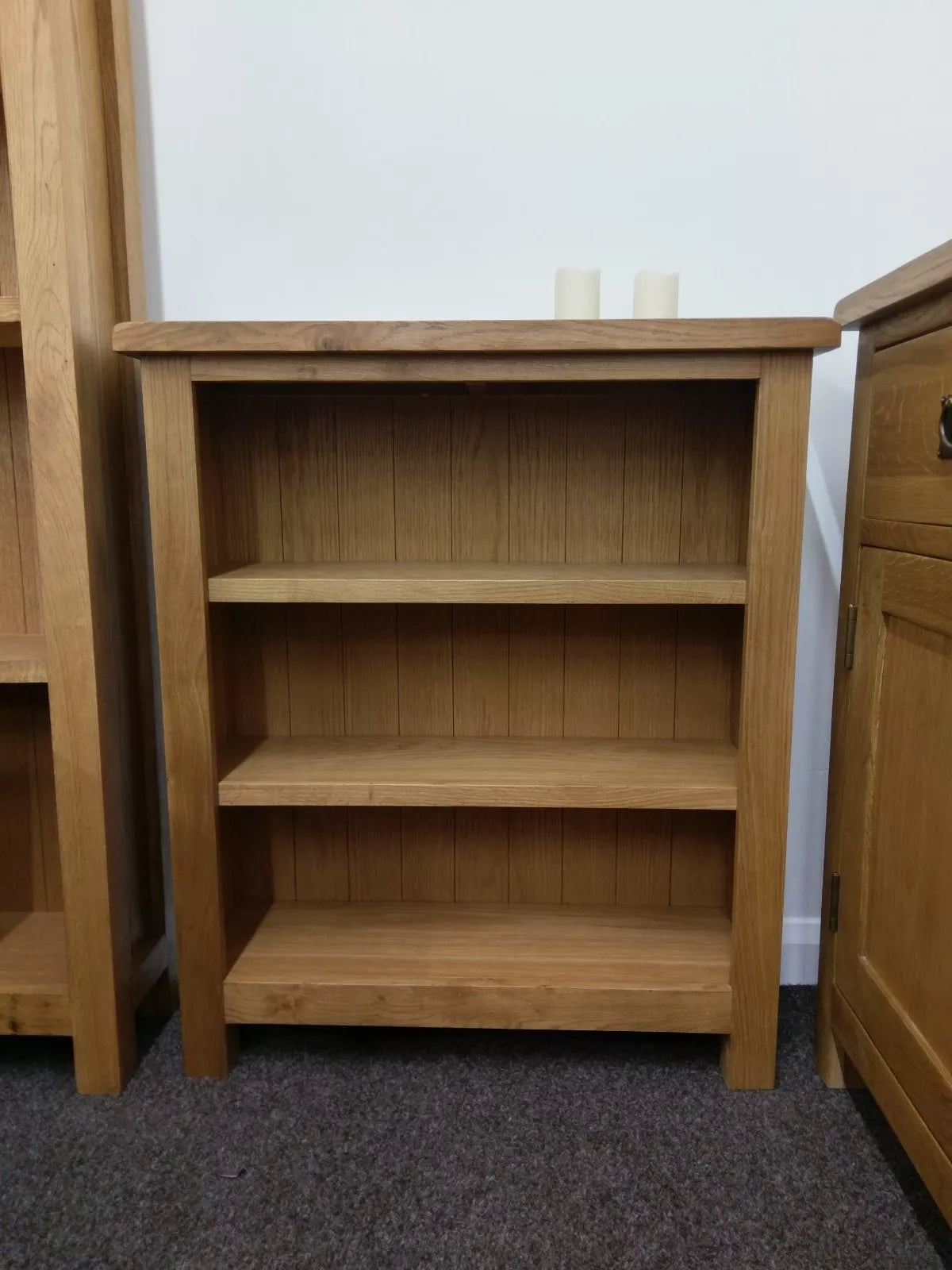 Rustic Oak Bookshelf Country Style Bookcase