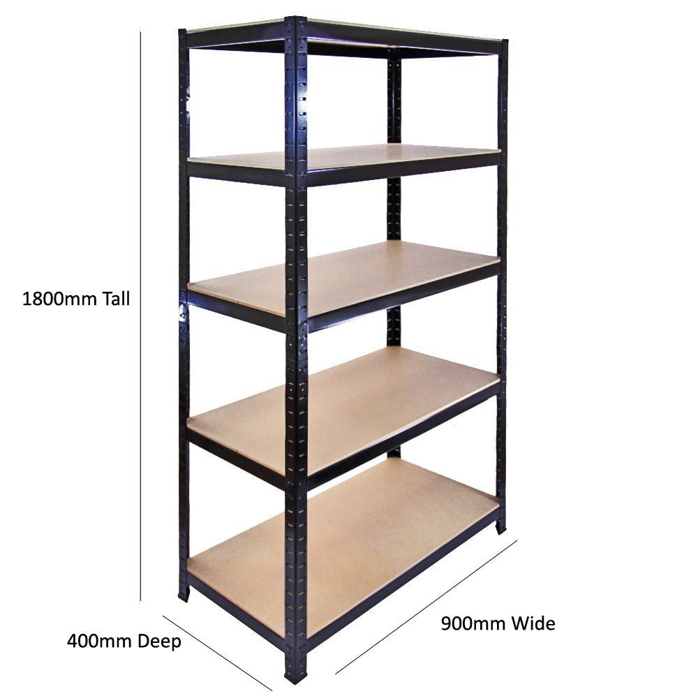 5 Tier Garage Shelving Kit 1 x Boltless Corner Shelf & 2 x Straight Kits