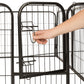 8 Panel Heavy Duty Pet Playpen 100cm Metal Cage for Dog Puppy