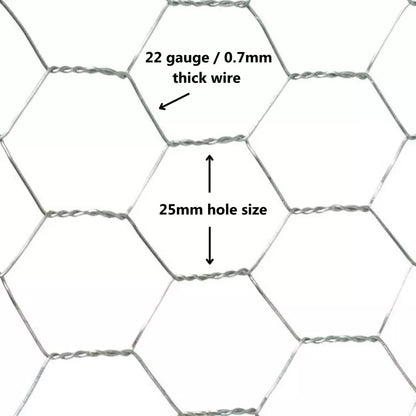 Galvanised Chicken Wire Mesh Roll – Hexagonal Fencing