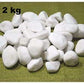 FOR HOME AND GARDEN - DECORATIVE MARBLE EXTRA WHITE STONES/PEBBLES 20-70MM