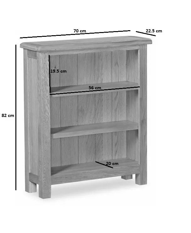 Rustic Oak Bookshelf Country Style Bookcase