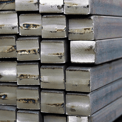 S275 mild steel square bar mill finish surface detail