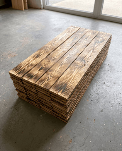 Scorched Charred Reclaimed Pallet Wood Cladding – Shou Sugi Ban Timber - Rackerman