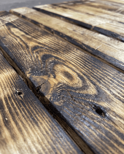 Scorched Charred Reclaimed Pallet Wood Cladding – Shou Sugi Ban Timber - Rackerman